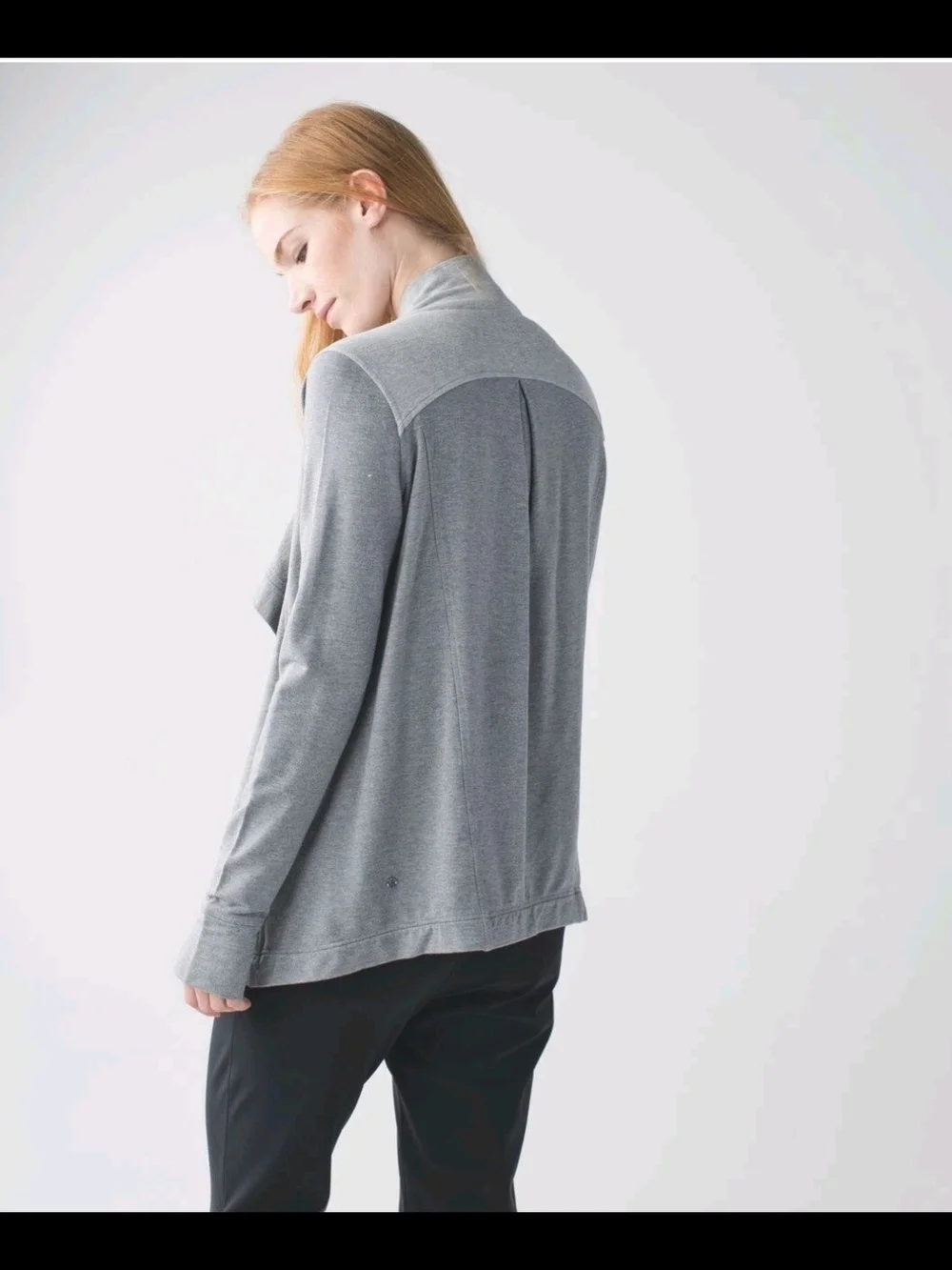 Lululemon Coast Easy  Wrap Jacket Size 6 In Light Grey.